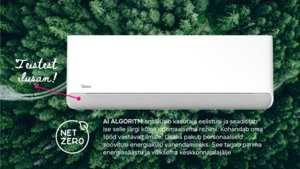 Midea Breezeless E on tulvil nutikat (AI) tehnoloogiat