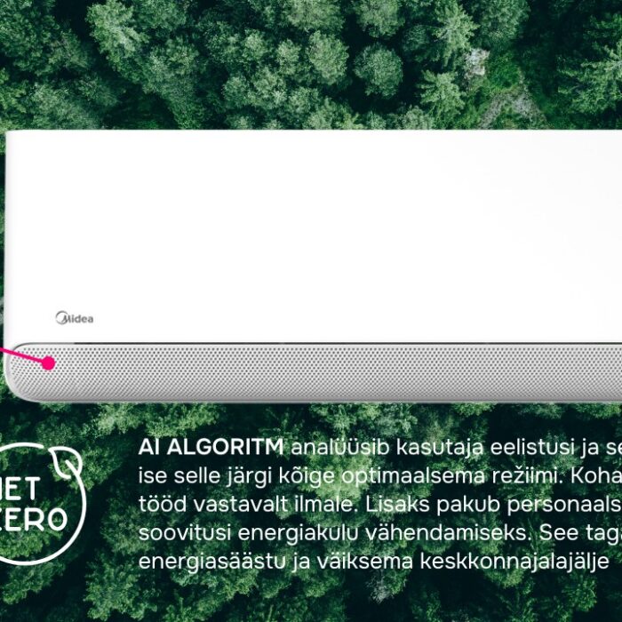 Midea Breezeless E on tulvil nutikat (AI) tehnoloogiat