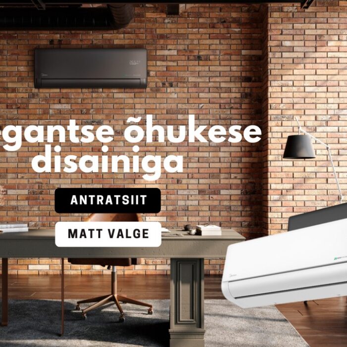 Midea Solstice soojuspump musta siseosaga