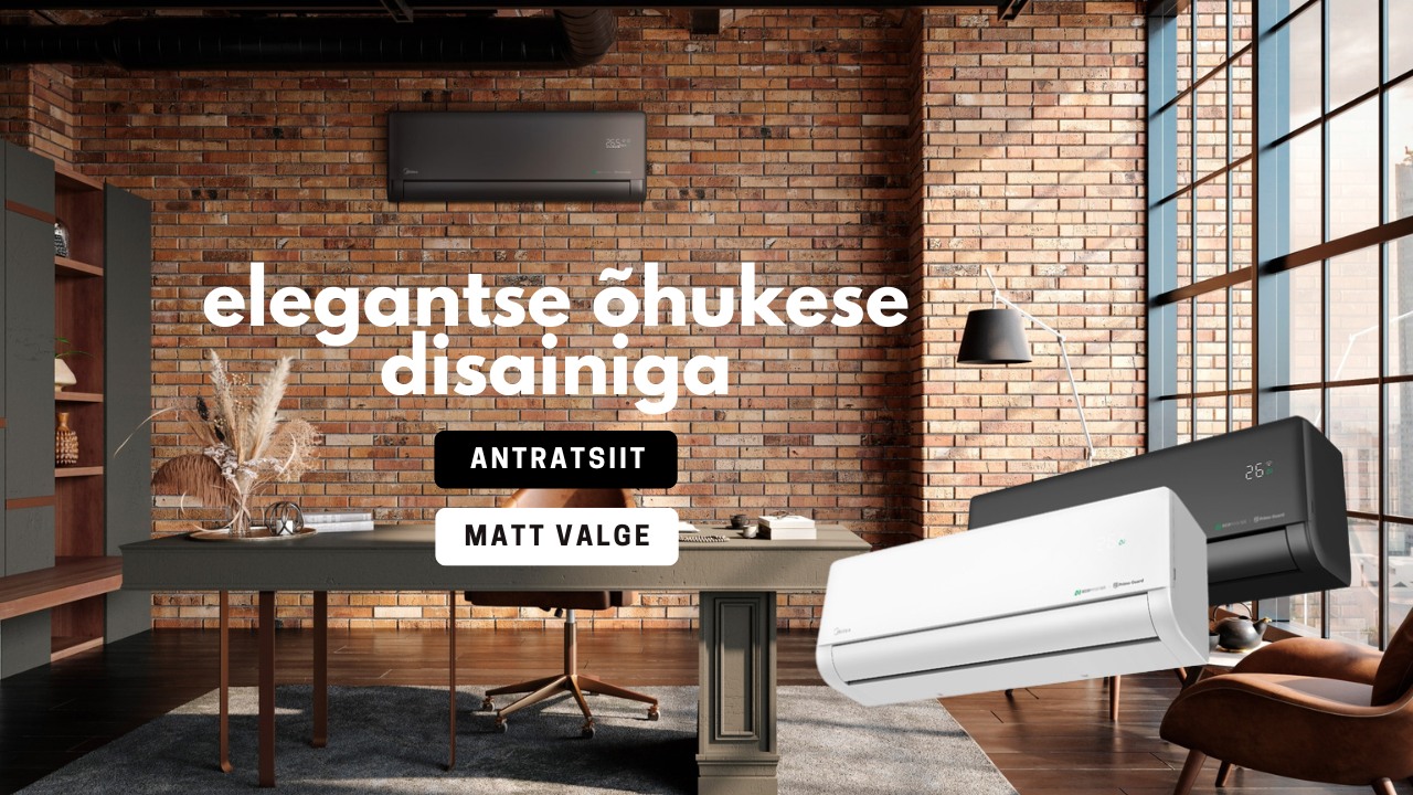 Midea Solstice soojuspump musta siseosaga