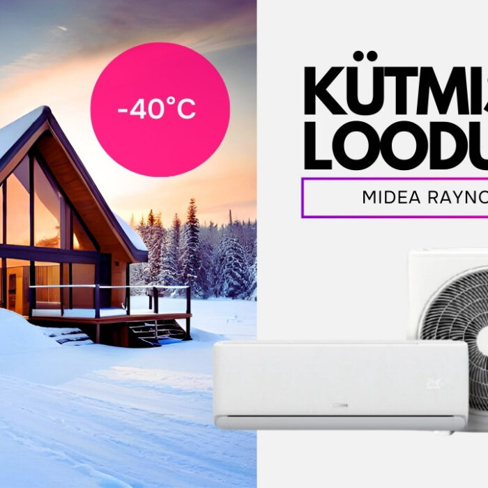 Väga hea soojuspump kütmiseks Midea Raynor